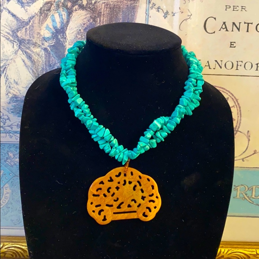 Boho Turquoise Necklace